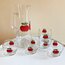 70’s Handblown Red Apple Liquor Set