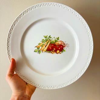 Veggies Porcelain Wall Plate