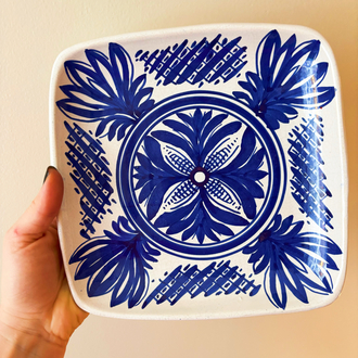 70’s Italian Hand Painted Wall Plate 