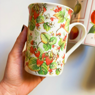 Strawberry Porcelain Mug