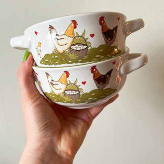 Vintage German Farmhouse Bowls 