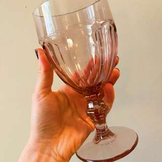 80’s American Duralite Colorful Glass Goblets 