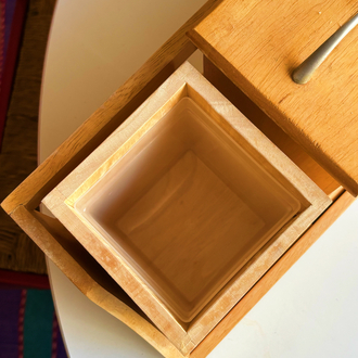Vintage Wooden Container Rack