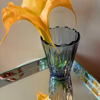 80’s French Purple Glass Vase