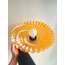 90’s Pop Art Orange Plexy Ceiling Lamp