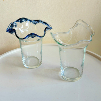 Hand Blown Glass Abstract Vases