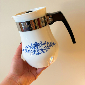 80’s French Opaline Coffee Pot