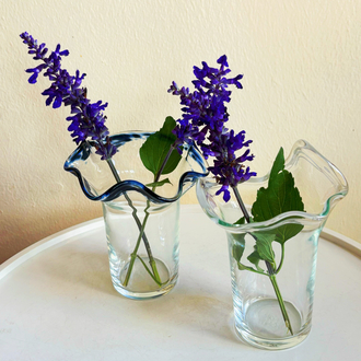 Hand Blown Glass Abstract Vases