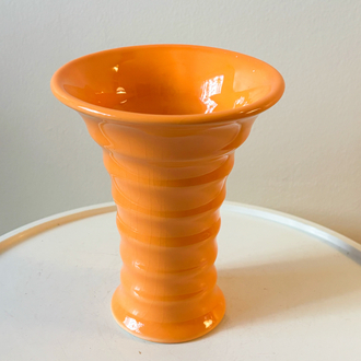 90’s Gorbon Orange Ceramic Vase