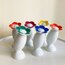 Flower Head Bavarian Porcelain Salt & Pepper Shakers 