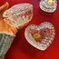 60’s German Crystal Heart Shaped Large Box 