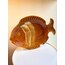 70’s Fish Shaped Handmade Terra Cota Plate 