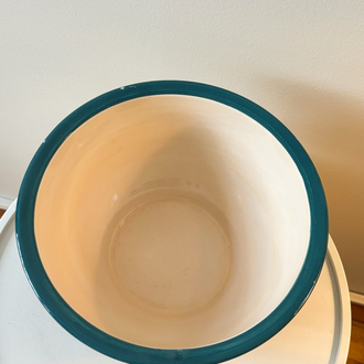 90’s Handmade Large Ceramic Fruit Bowl 