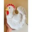 70’s Rooster Ceramic Snack Plate 