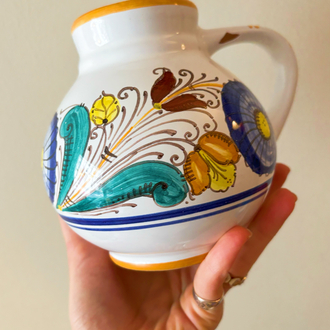 70’s Italian Handmade Ceramic Jug