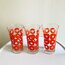 70’s Pop-Art Red Vintage Tumblers