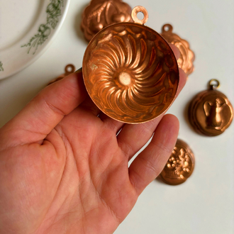 60’s Mini Copper Chocolate Molds