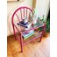 80’s Pink Metal + Glass Bedside Table 