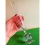 Hand Blown Bubble Glass Bud Vase 