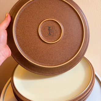 90’s English Denby Stoneware Plates 