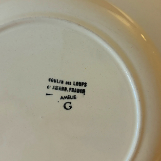 70’s French Hand Painted Wall Plate