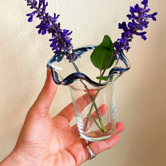 Hand Blown Glass Abstract Vases