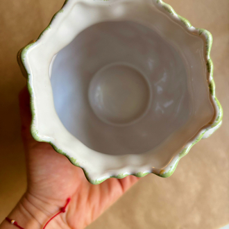 60’s French Pottery Handmade Candy Bowl