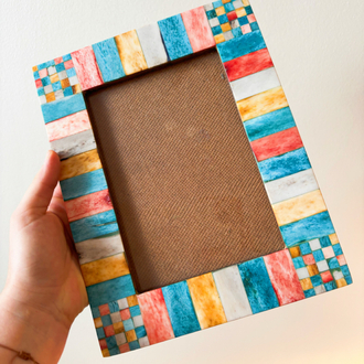 Colorful Wood Photoframe