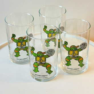 1992 Ninja Turtles Glass Deadstock Tumblers