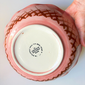 Italian Hand Painted Large Ceramic Bowl
