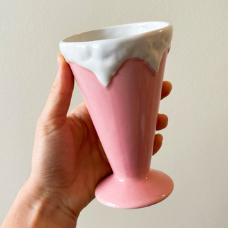 Pink Ice Cream Dessert Cups