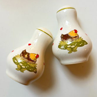 Vintage German Farmhouse Salt and Pepper Shakers