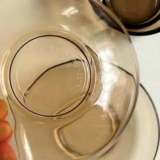 80’s Fumed Glass Teacups 