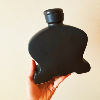 60’s German Art-Deco Black Liquor Bottle 
