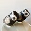 Handmade Ceramic Folk Art Owl Object 