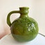 1970’s Forest Green Handmade Ceramic Carafe and Cups