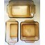 80’s American Anchor Hocking Amber Glass Baking Dishes 