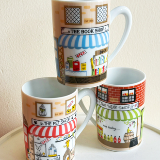 Book Shop & Wine Shop & Pet Shop Mugs