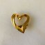 Vintage Golden Heart Brooch