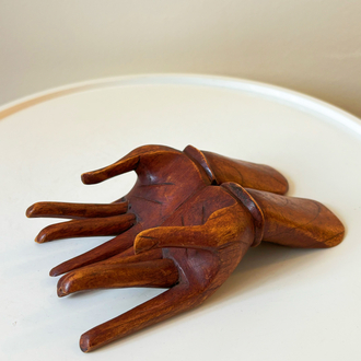 Handmade Wooden Hand Sculpture