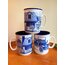 Cobalt Blue Porcelain Mugs