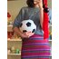 Football Ball Shaped Ceramic Penny Bank