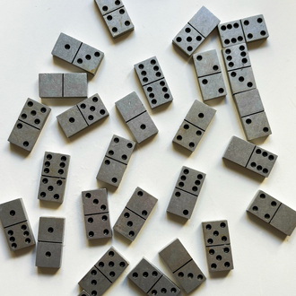 70’s Steel Domino Set