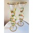 70’s Hand Painted Floral Bud Vase