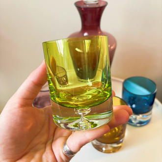 Colorful Glass Liquor Set