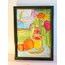 1955 Marker Still-Life Painting with Wooden Frame 