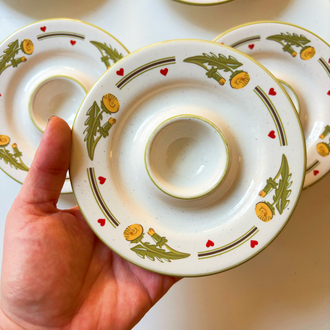 Vintage German Farmhouse Egg Cups
