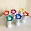 Flower Head Bavarian Porcelain Salt & Pepper Shakers 