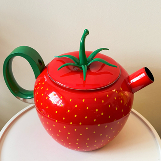 80’s Strawberry Enamel Kettle