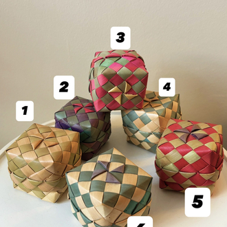 Handmade Cambodian Bamboo Boxes 